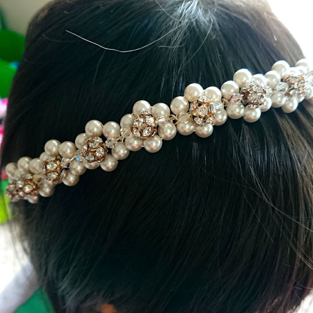 Pearl And Rhinestone Embellished Bridal Headband